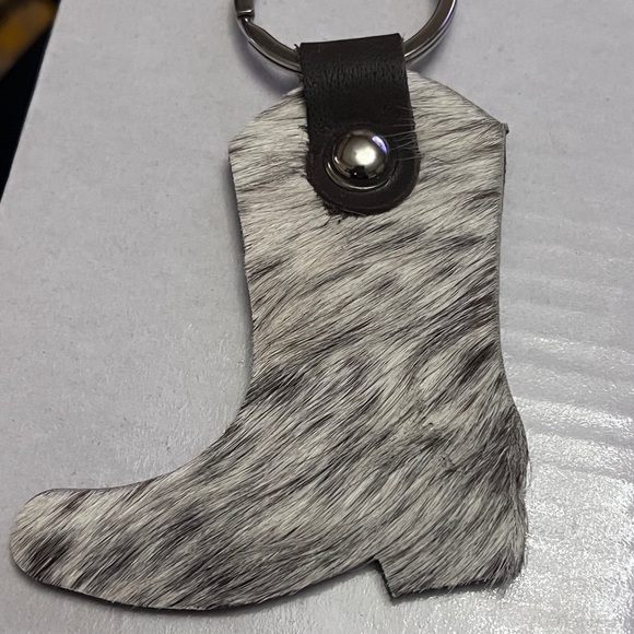 Cowhide Boot Keyring - Picture 2 of 3
